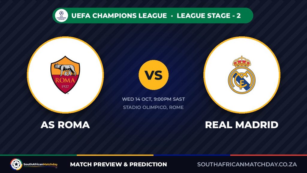 AS Roma vs Real Madrid Champions League preview banner