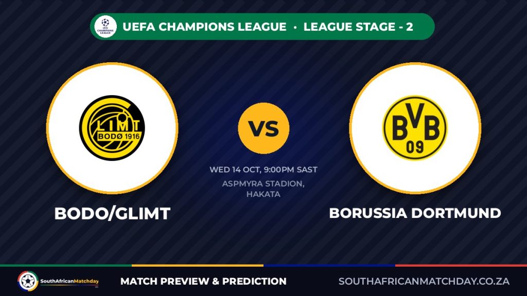 Bodo/Glimt vs Borussia Dortmund Champions League preview banner