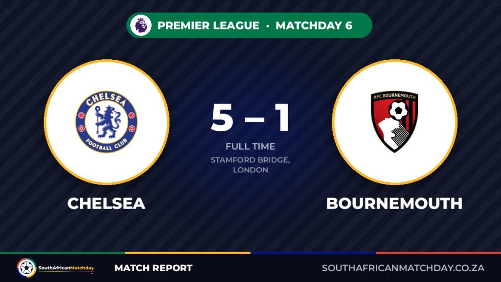Chelsea vs Bournemouth match report banner