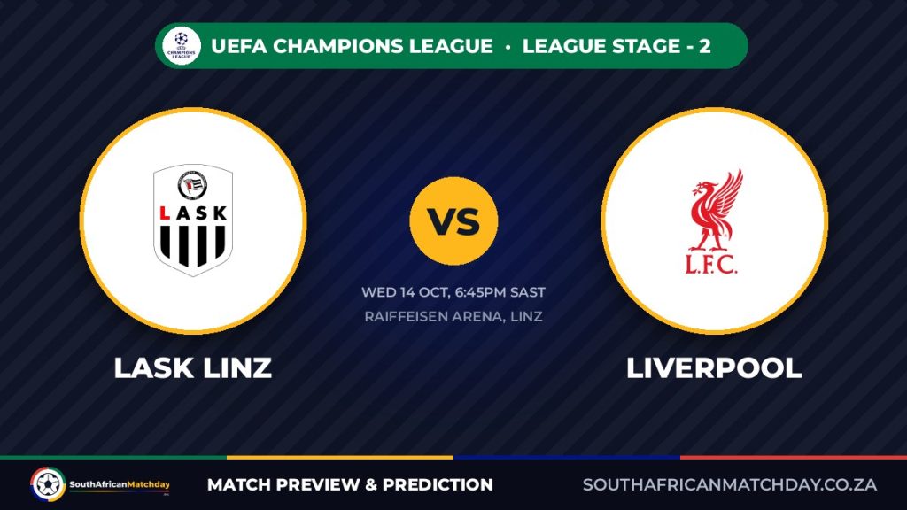 LASK vs Liverpool Champions League preview banner