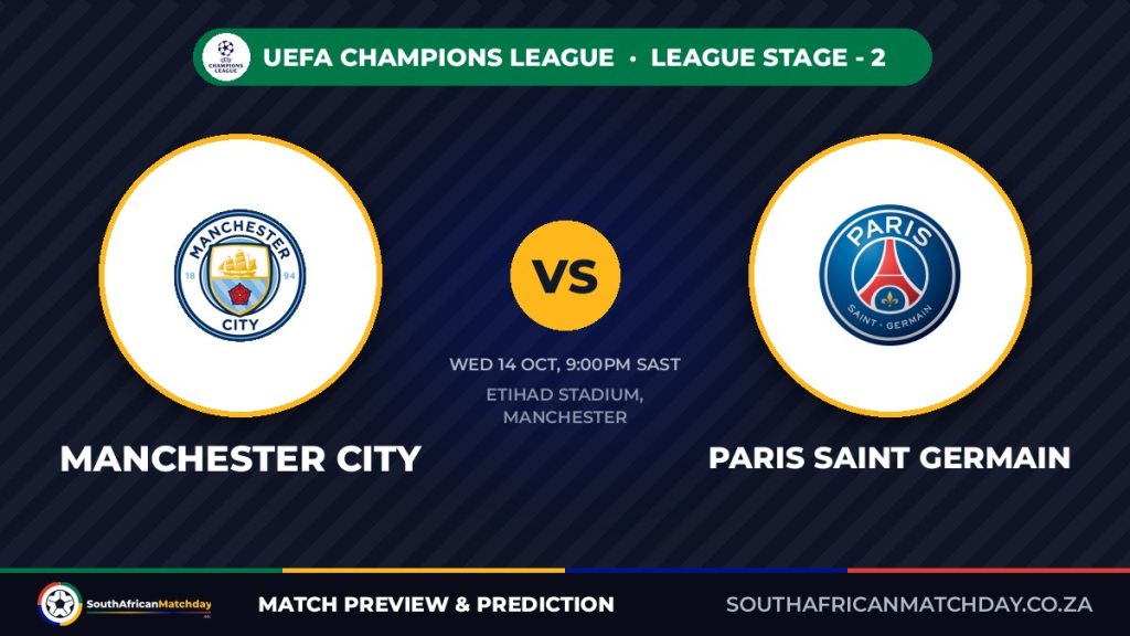 Manchester City vs PSG Champions League preview banner