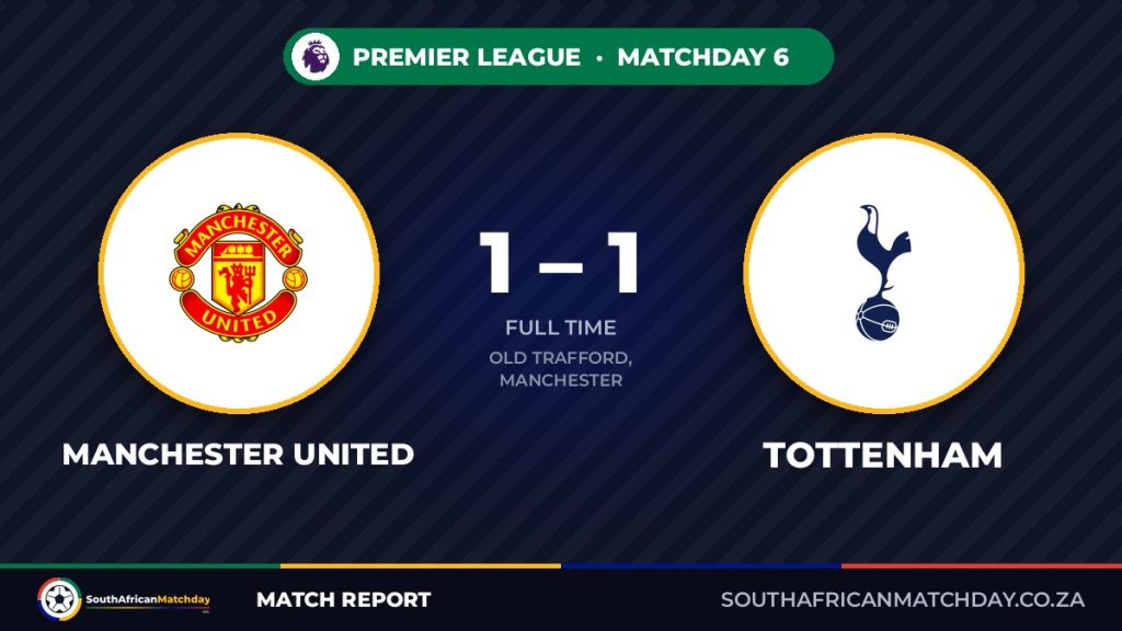 Manchester United vs Tottenham match report banner